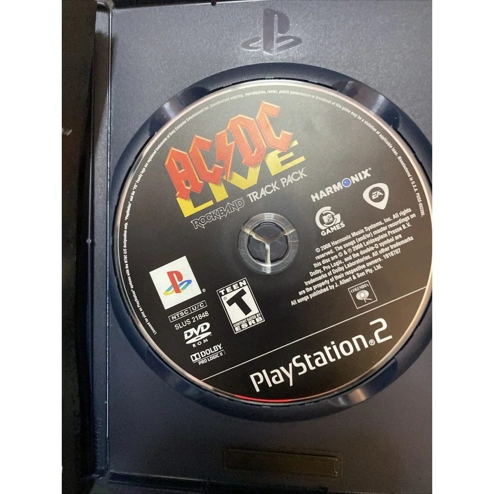 AC/DC Live: Rock Band Track Pack COMPLETE GAME for Playstation 2 PS2 system